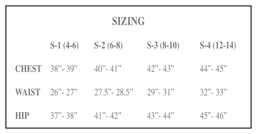 Journee Collection Size Chart