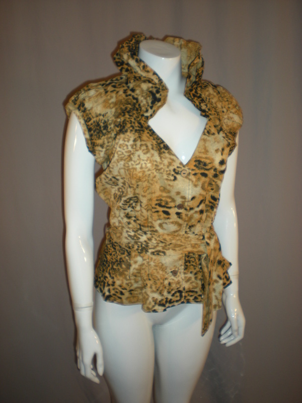 Style # 5030, Fabric: Leopard Print Cotton